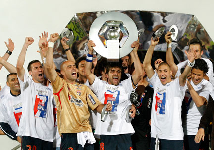 Lyon dominated French football between 2002 and 2008, winning seven titles in a row.