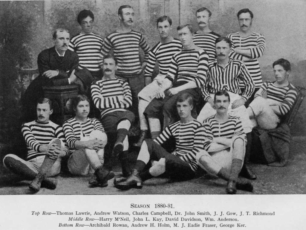 The early days, when Queen's Park were the best team in Scotland and one of the forefathers of the possession-based game.